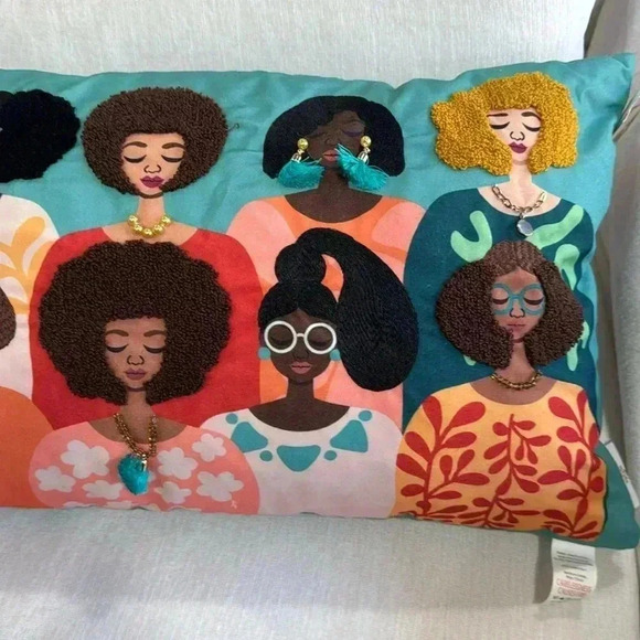 Spirit of Love | Feather Filled Decorative Pillow| Beautiful Faces NWT - Picture 3 of 9